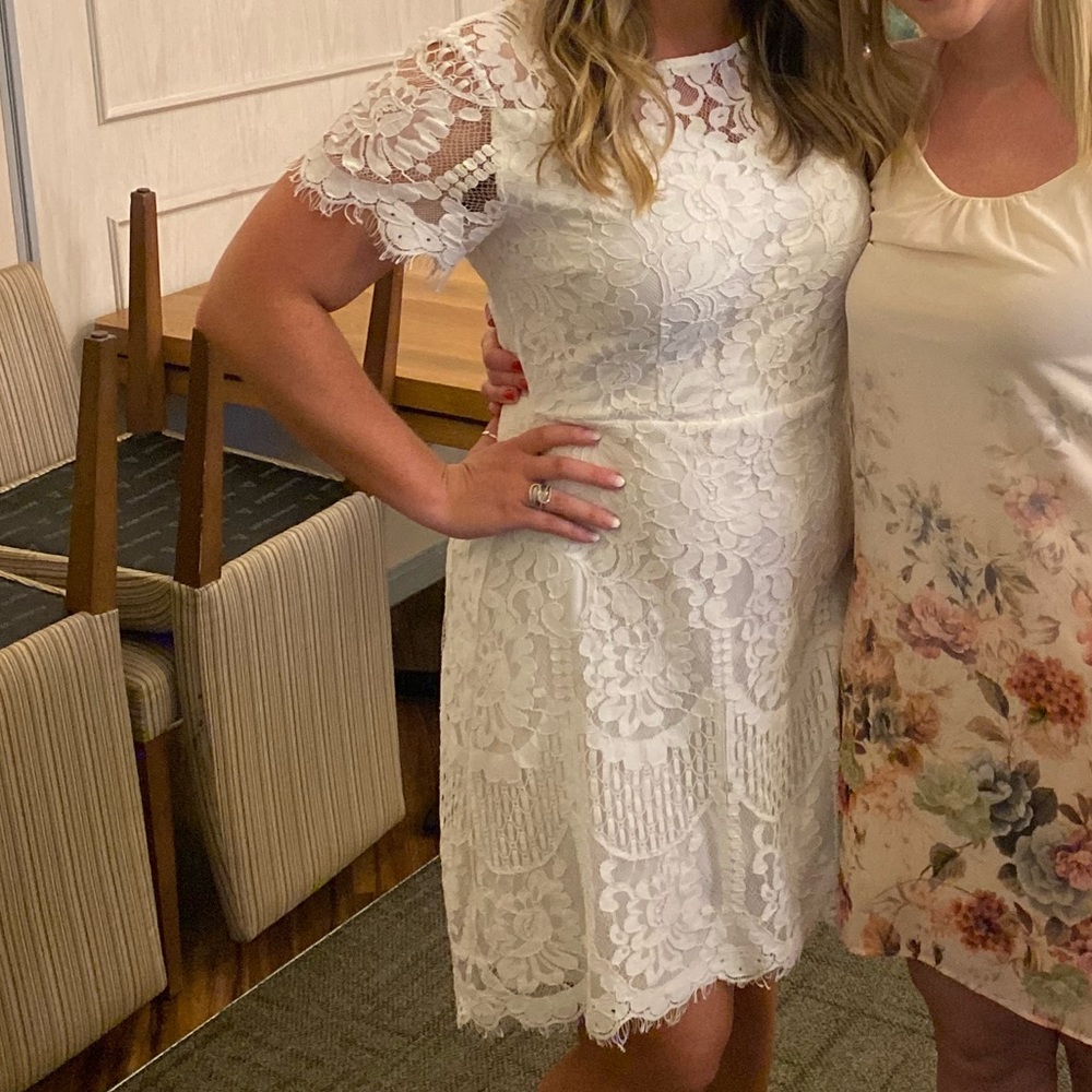 Off White Lace Dress